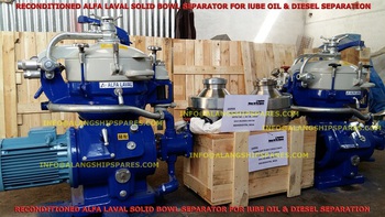 Reconditioned Alfa Laval solid bowl separator